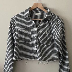 Madewell Cropped Striped Top